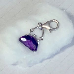 Purple purse charm